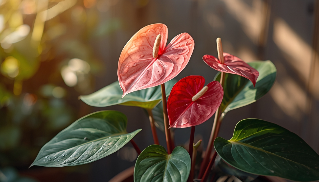 Anthurium flowering plant